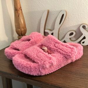 Pink Fuzzy Slippers